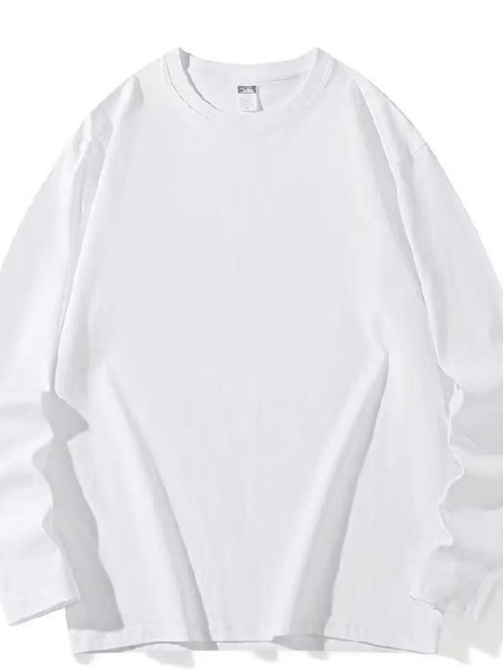 Men's Plus Size Round Neck Long Sleeve T-Shirt, image 2