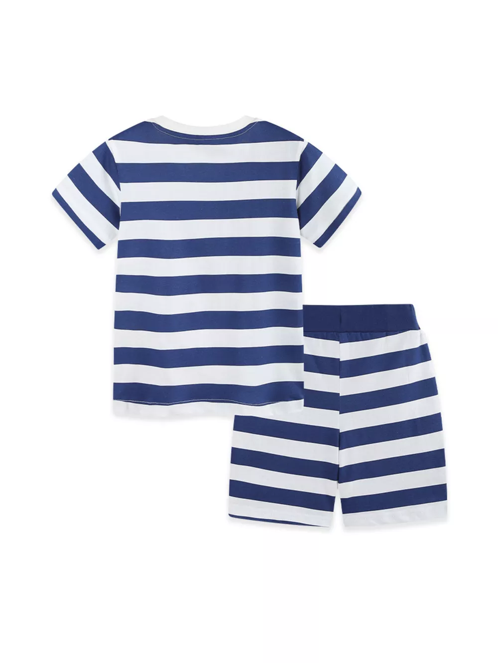 Children's Striped Excavator Print Tee and Shorts Set, image 6