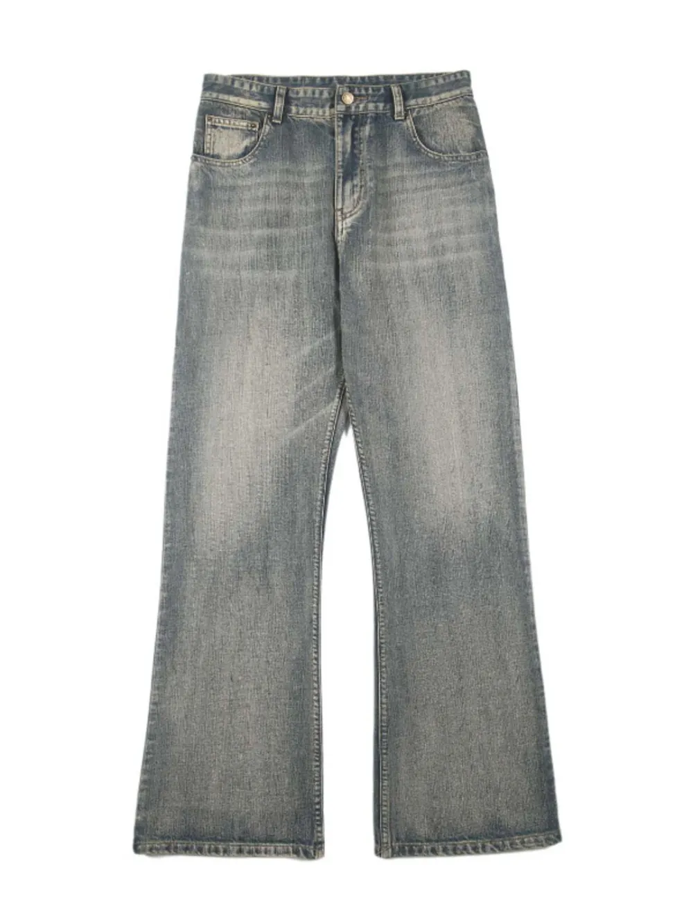 Men's Full Size Vintage Wash Wide Leg Jeans Plus Size, image 6