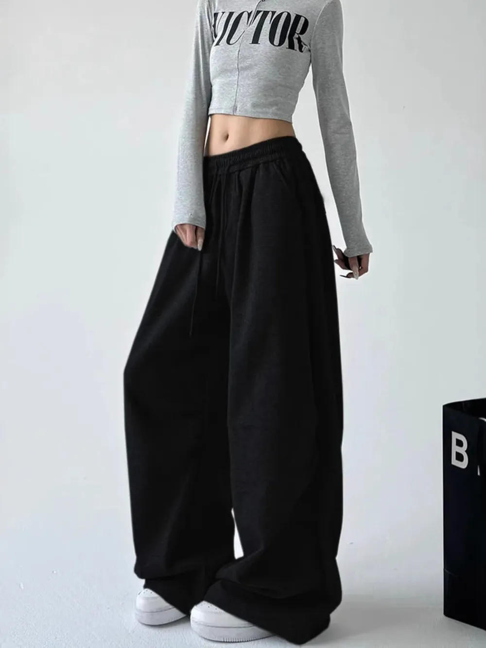 Oversized Wide Leg Drawstring Pants, image 19