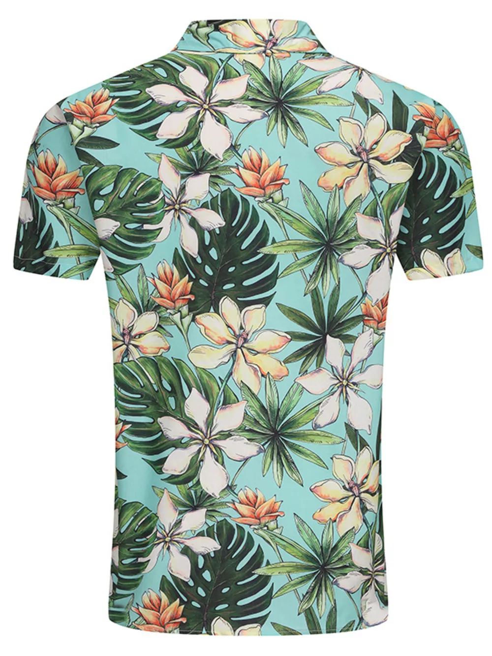 Men's Plus Size Printed Button Up Long Sleeve Shirt, image 4