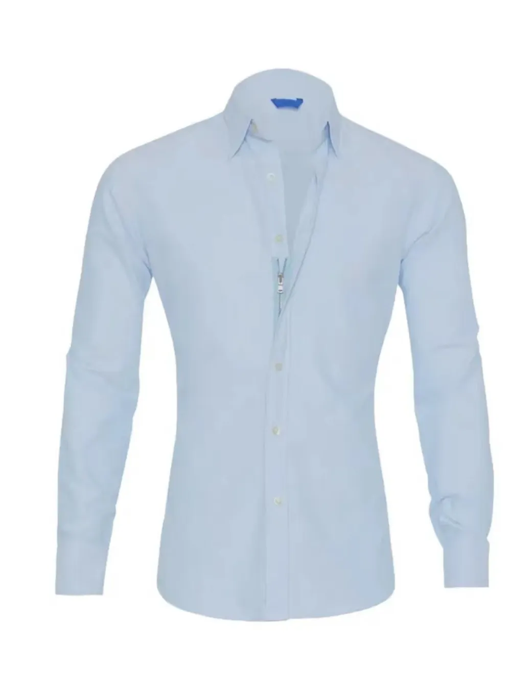 Men's Full Size Classic Button-Down Long Sleeve Business Shirt Plus Size, image 9