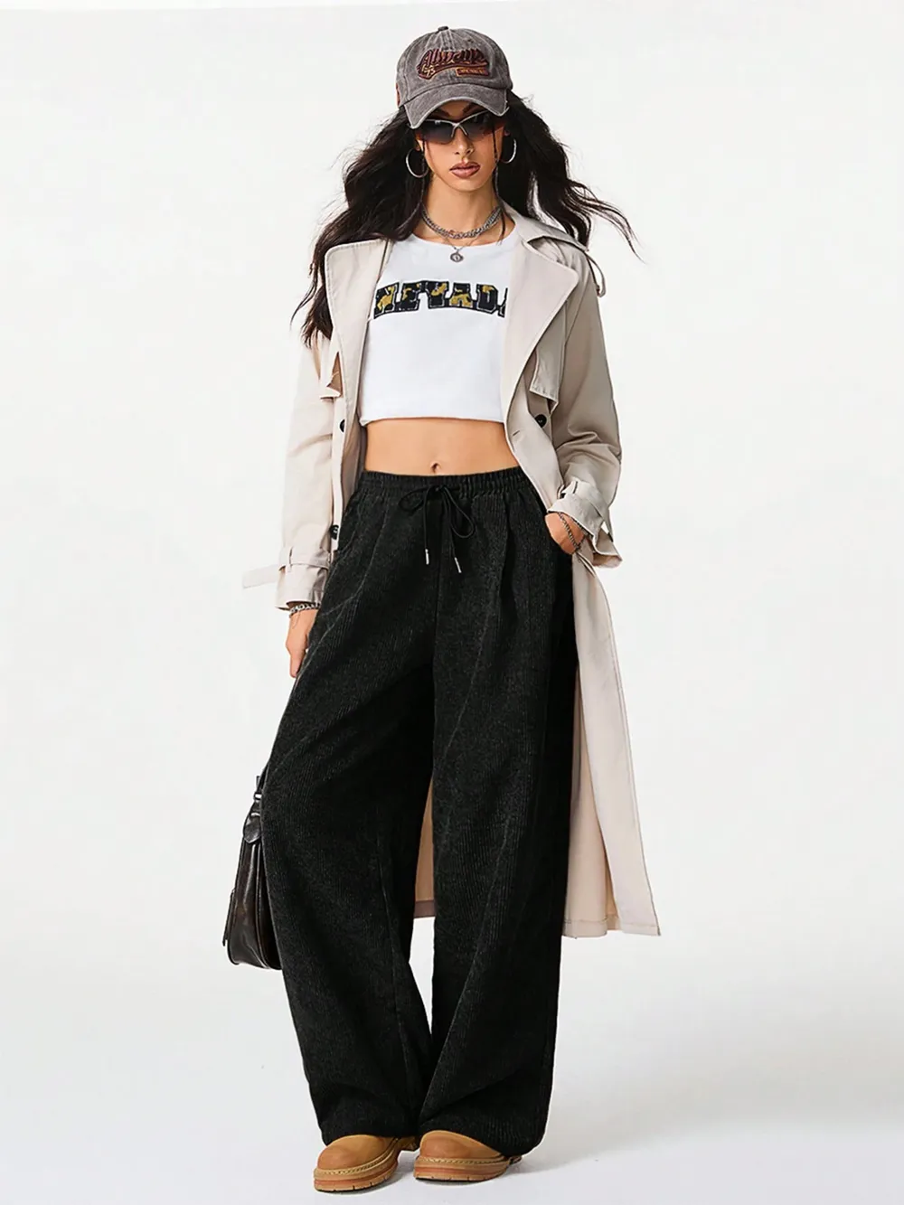 Wide Leg Drawstring Pants, image 16