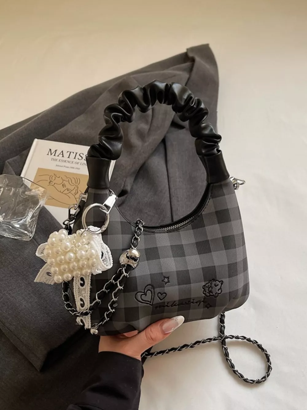 Ruched Handle Crossbody Bag, image 5