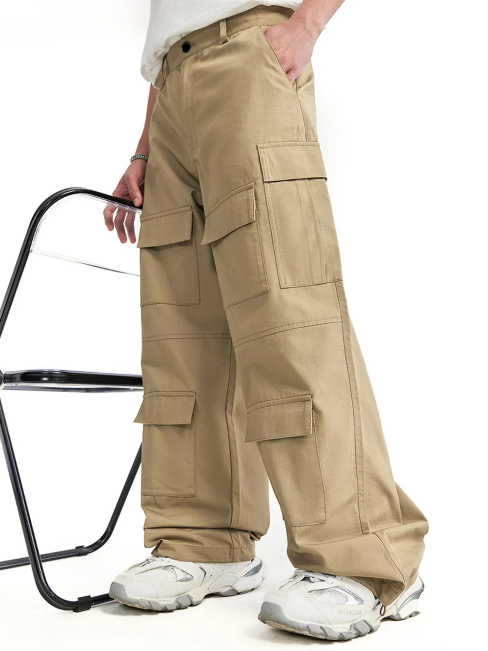 Men's Loose Fit Cargo Pants, image 3