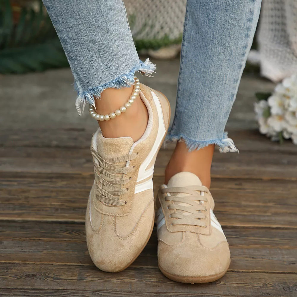 Round Toe Lace Up Sneakers, image 5