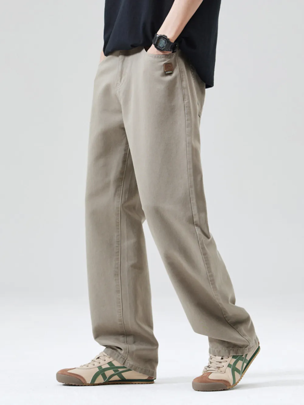 Men's Full Size Wide Leg Pants Plus Size, image 3