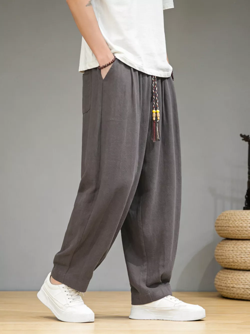 Men's Plus Size Loose Fit Casual Pants, image 5