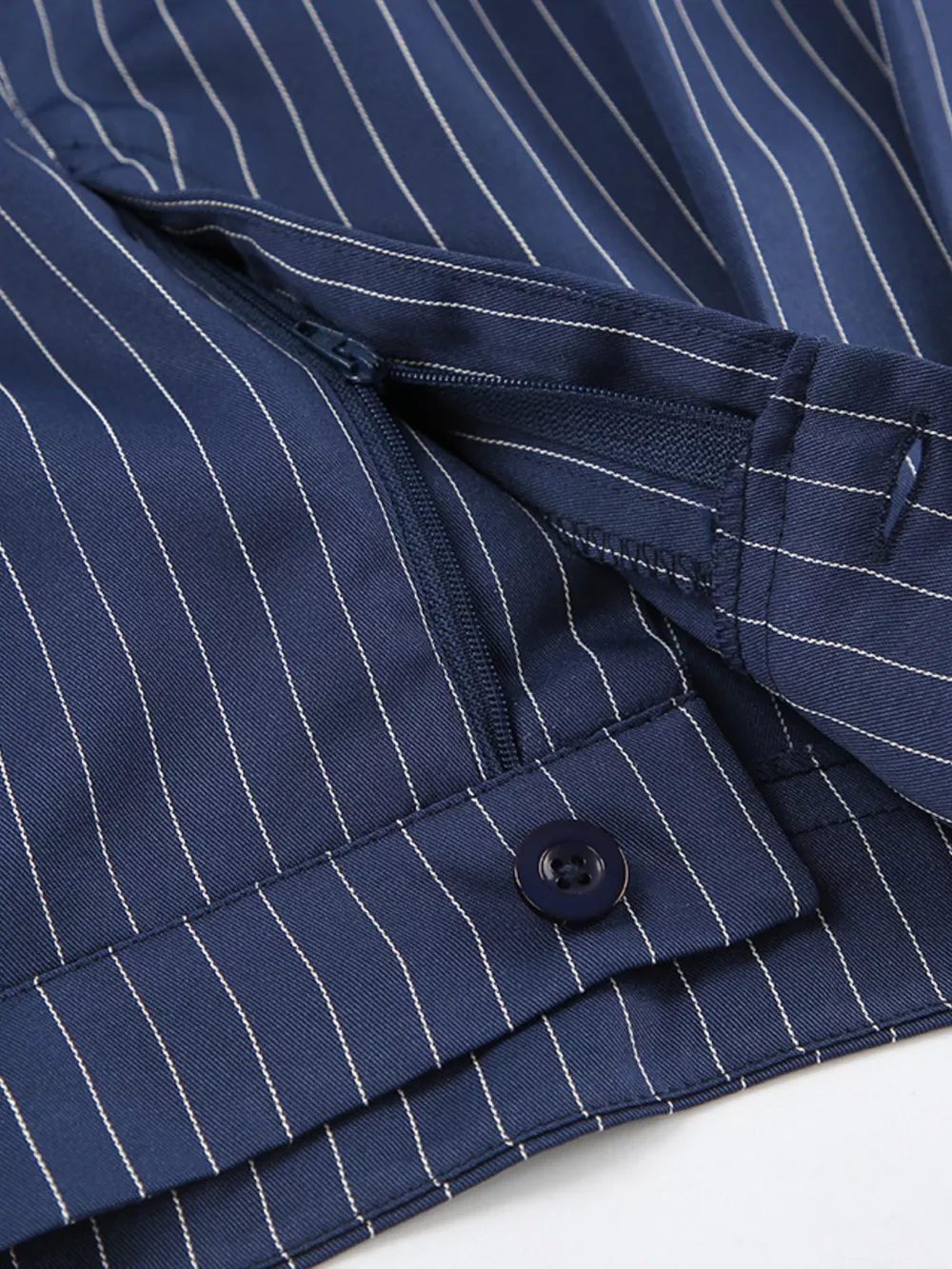 High-Waisted Pinstripe Wide-Leg Pants, image 5