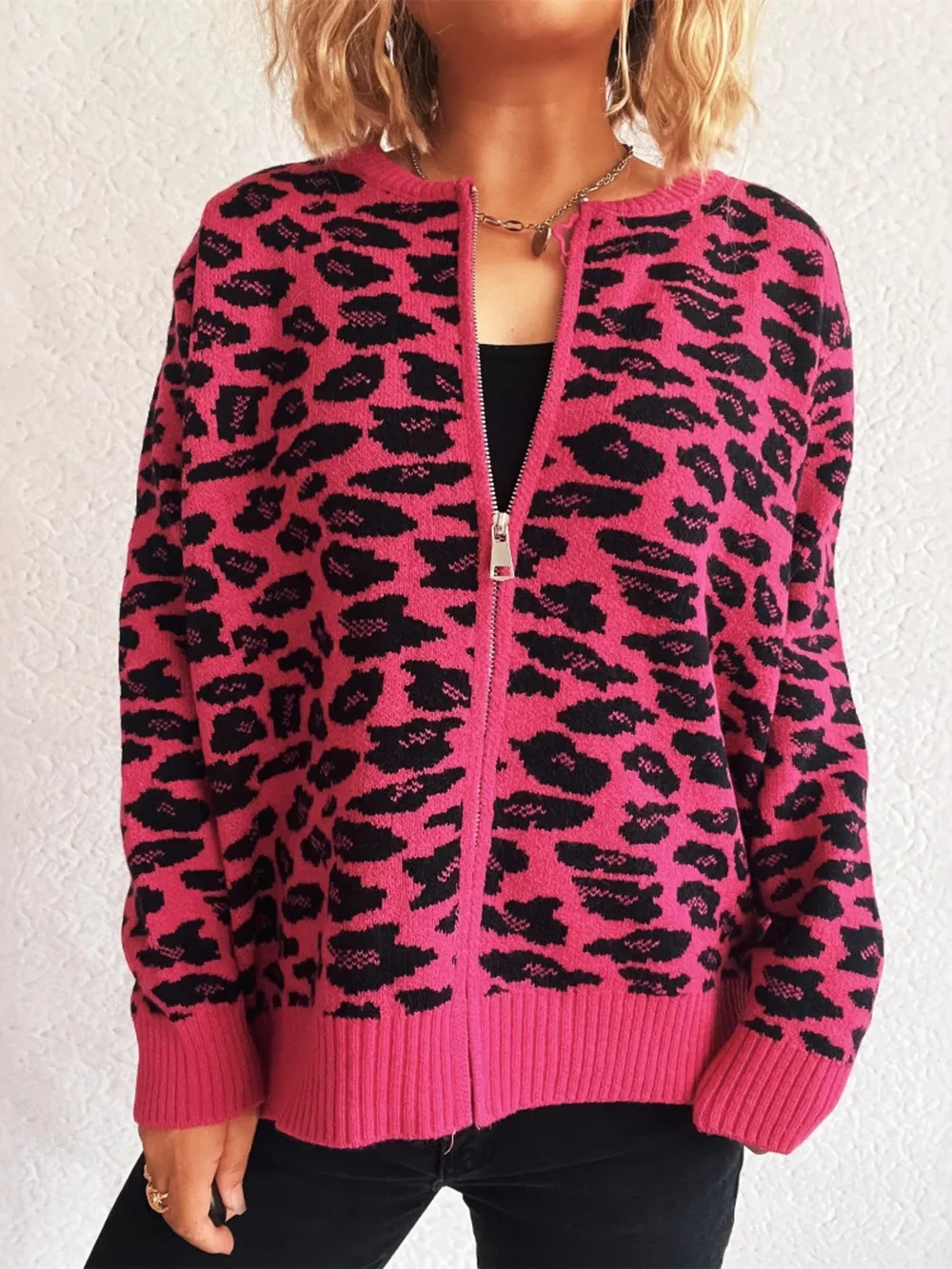 Zip Up Long Sleeve Cardigan, image 23