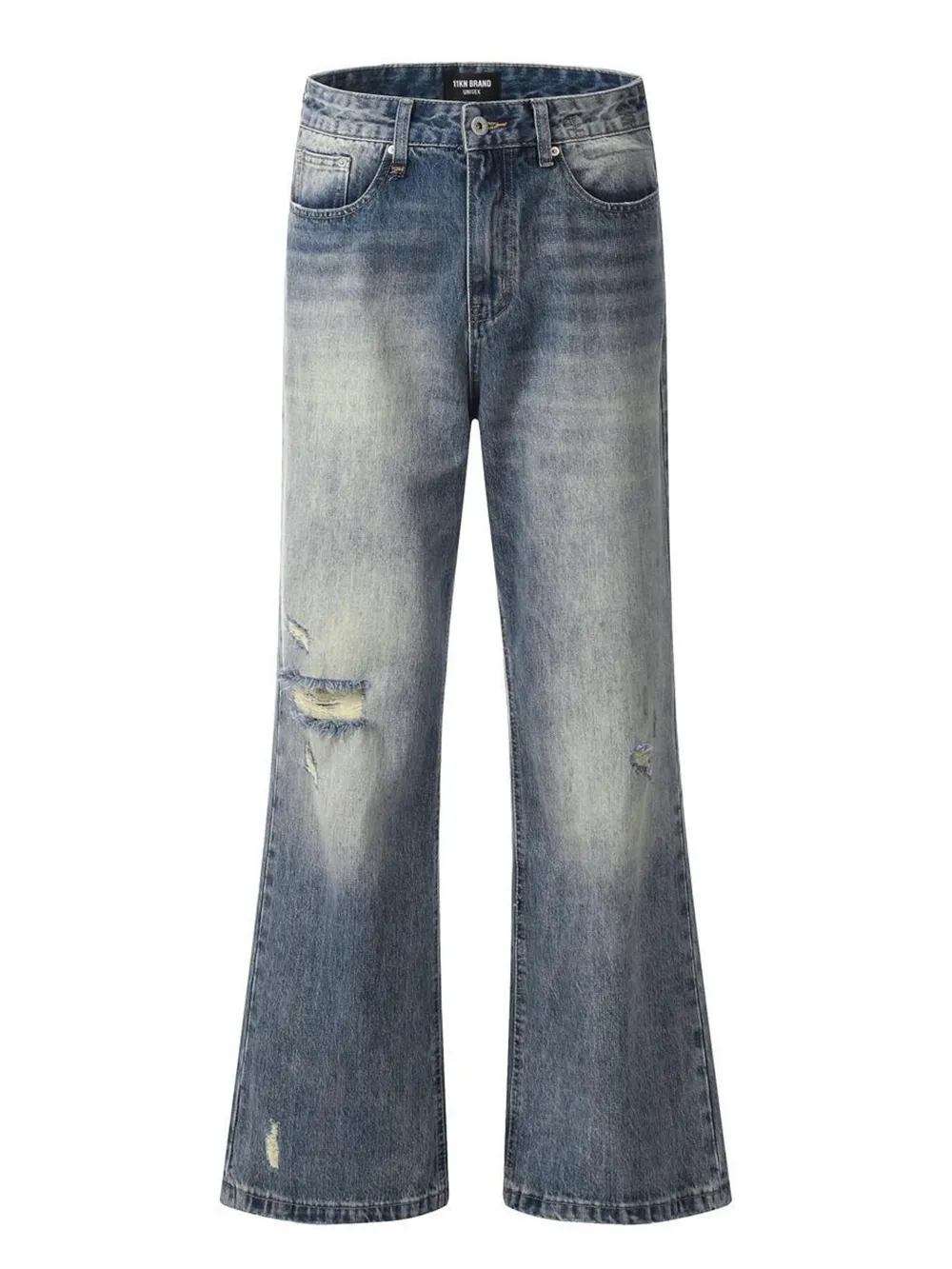 Men's Vintage Wash Distressed Jeans