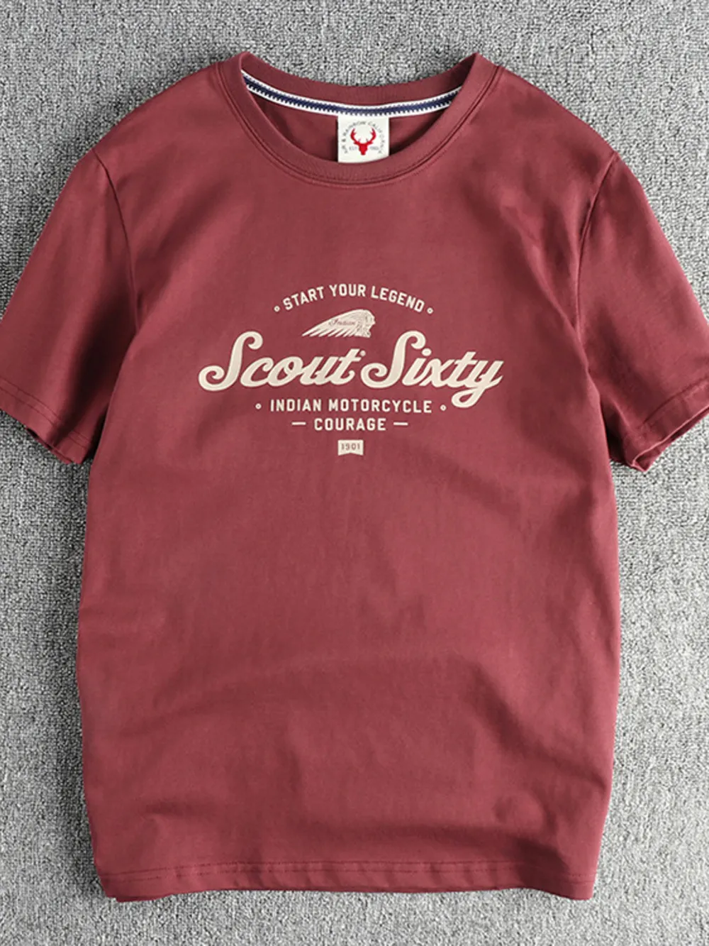 Men's Graphic Round Neck Short Sleeve T-Shirt, image 2