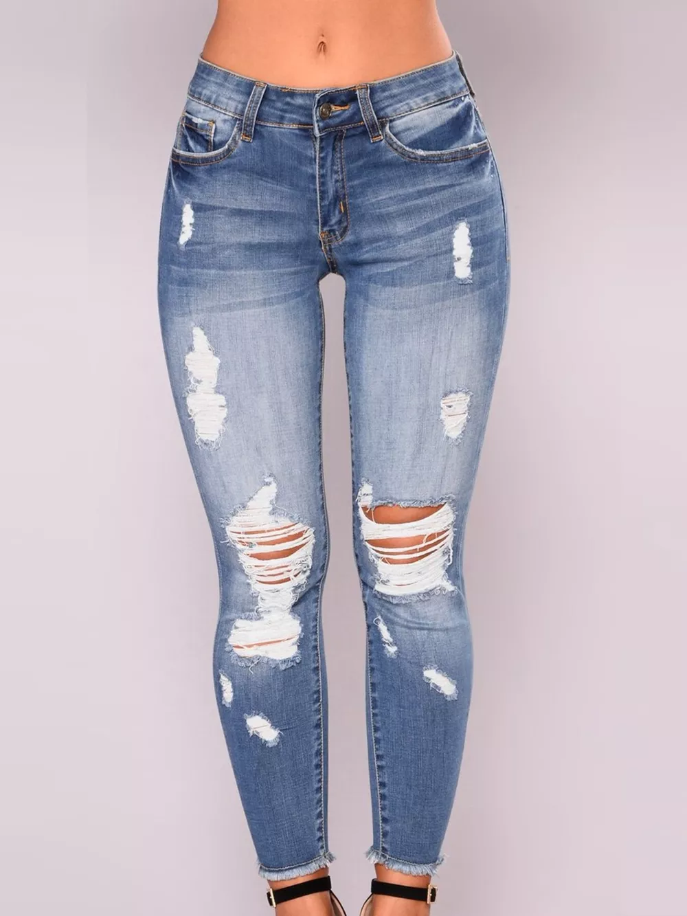 Distressed Skinny Jeans, image 5