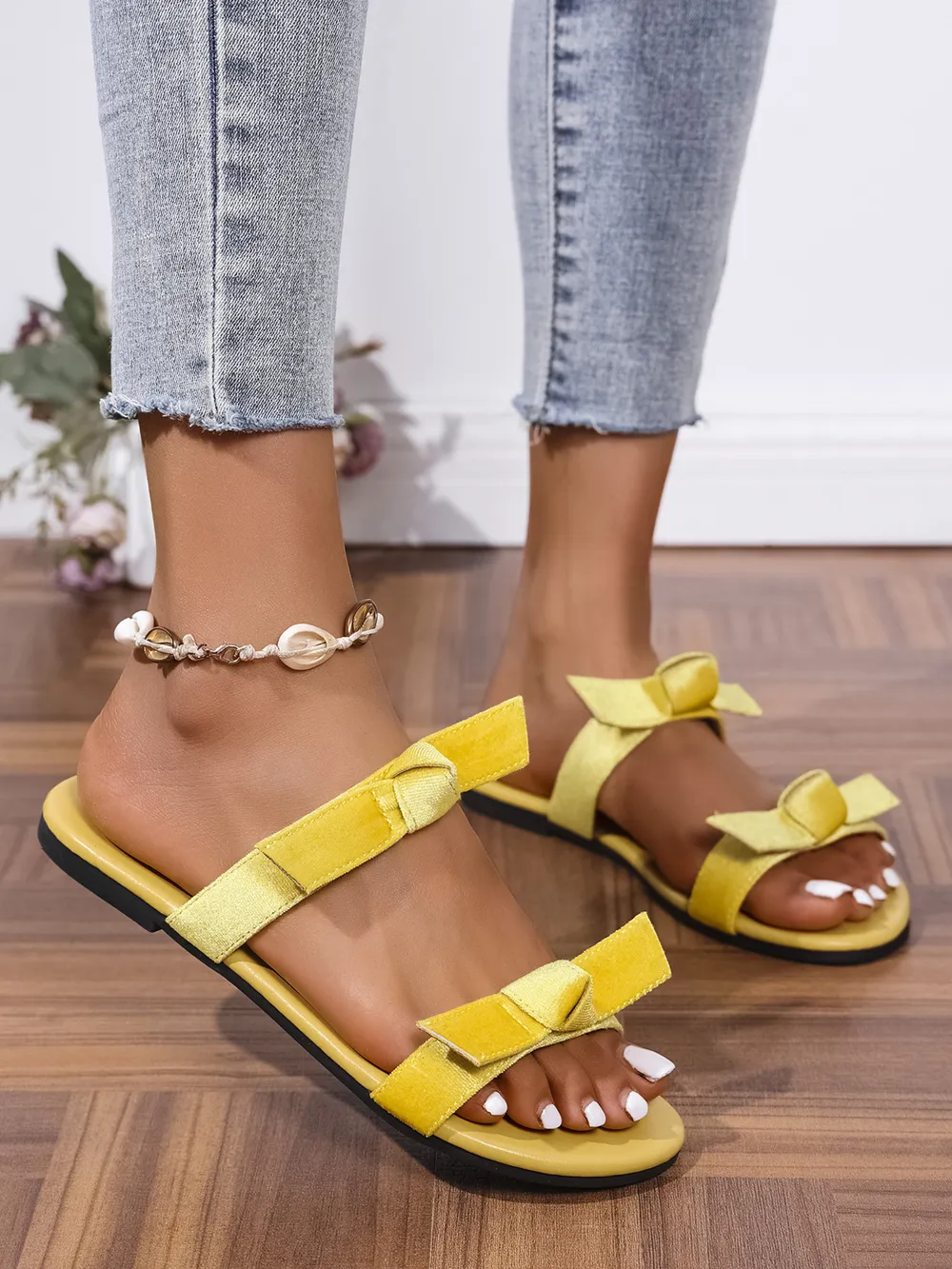 Double Strap Flat Sandals, image 13
