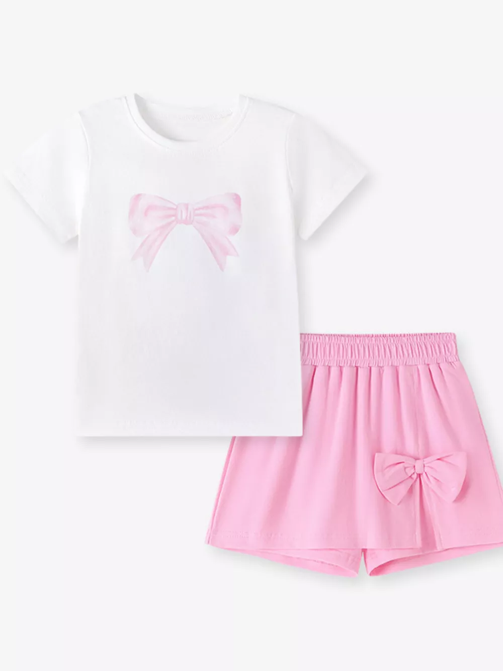 Children's Bow T-Shirt & Shorts Set, image 2