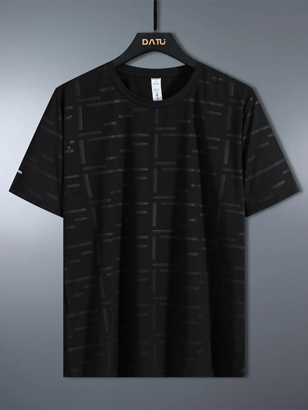 Men's Plus Size Round Neck Short Sleeve T-Shirt, image 4