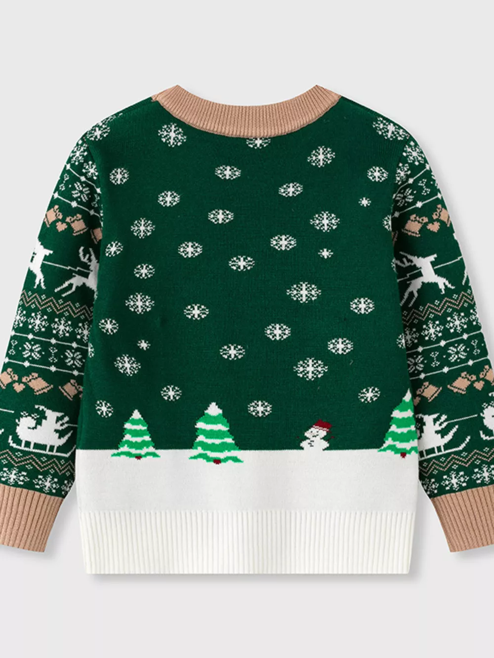 Children's Christmas Tree Round Neck Sweater, image 20