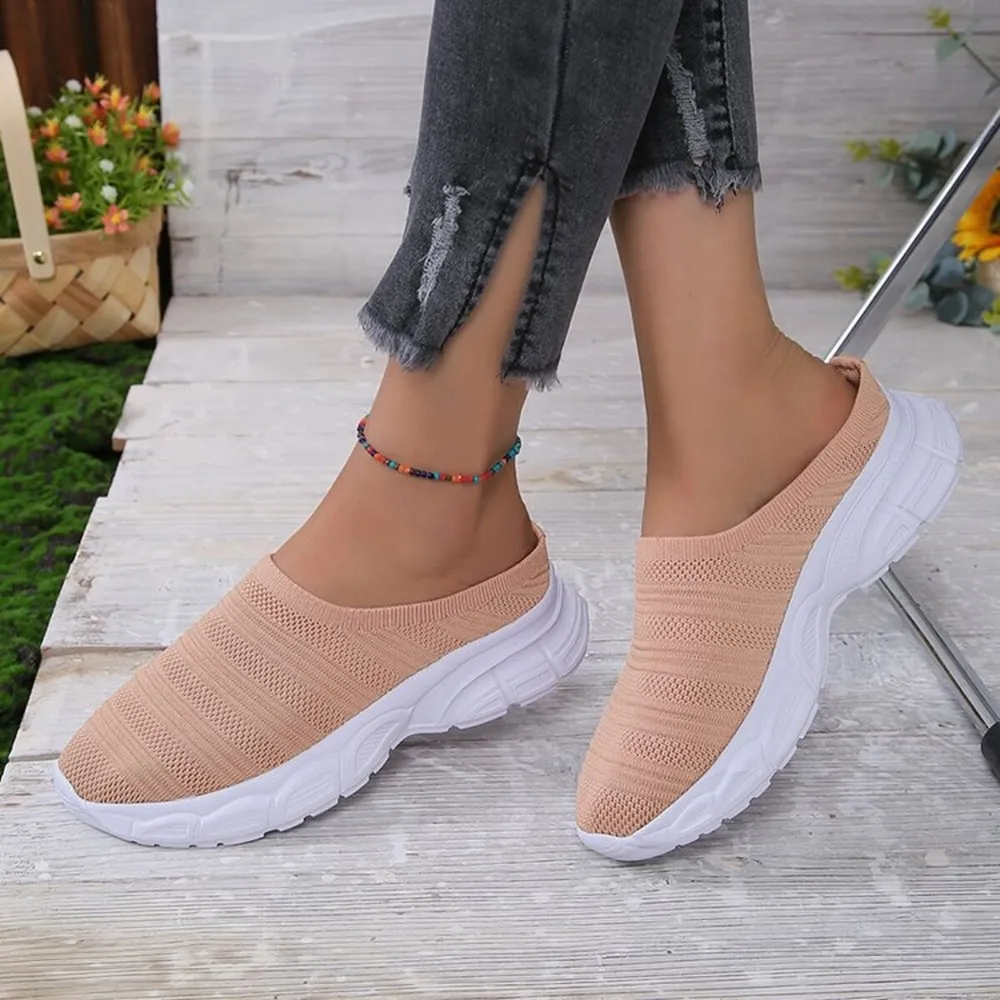 Breathable Mesh Round Toe Slip-Ons, image 4