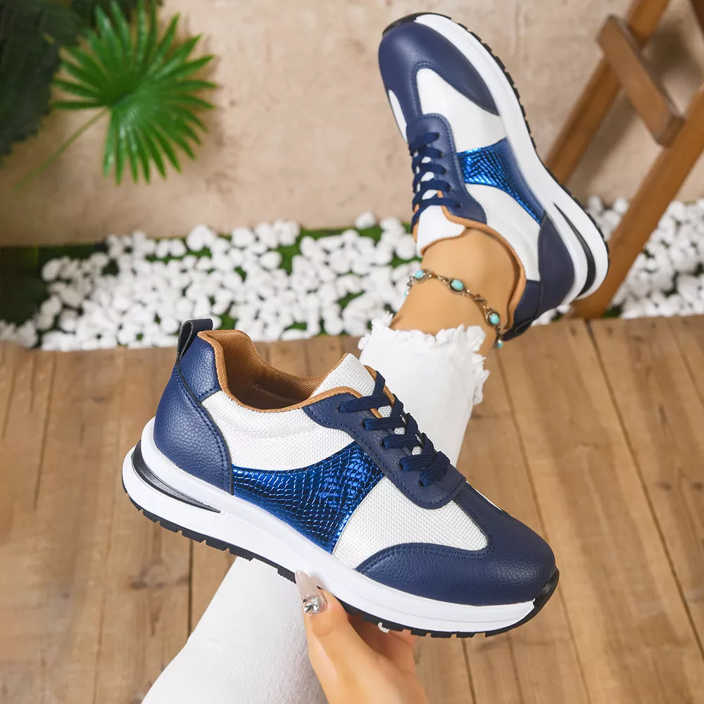 Round Toe Lace Up Sneakers, image 4
