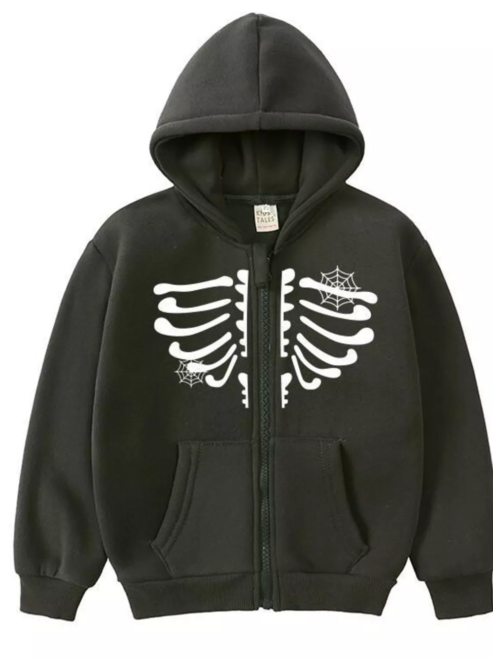 Children's Halloween Skeleton Zip-Up Hoodie