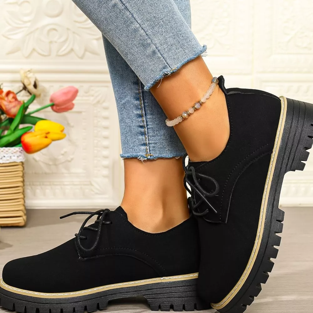 Lace-Up Platform Loafers, image 6