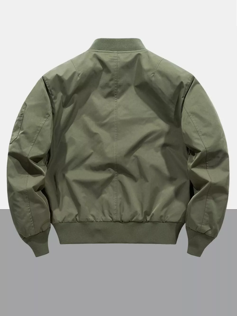 Men's Plus Size Zip Up Long Sleeve Jacket, image 4