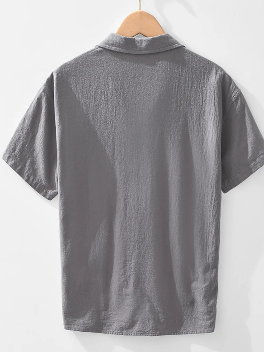 Men's Plus Size Collared Neck Short Sleeve T-Shirt, image 3