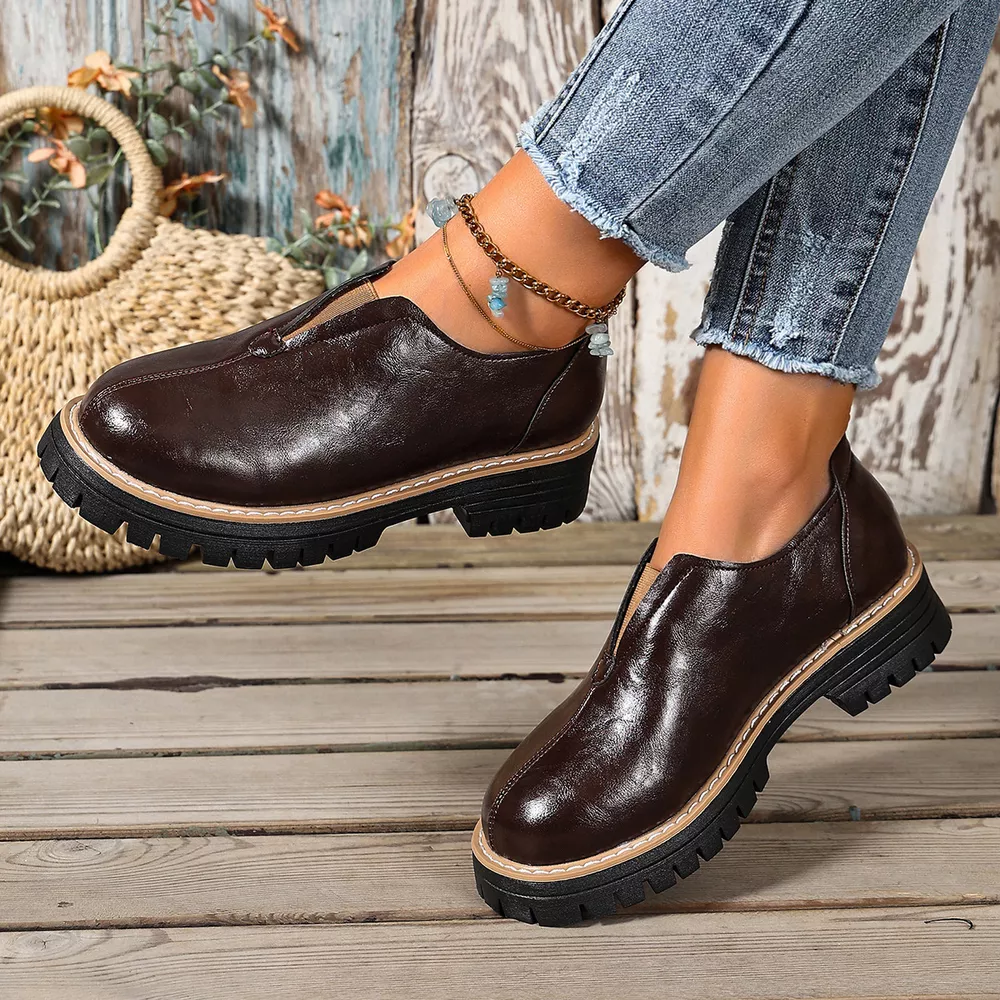 Round Toe Slip-On Loafers, image 5