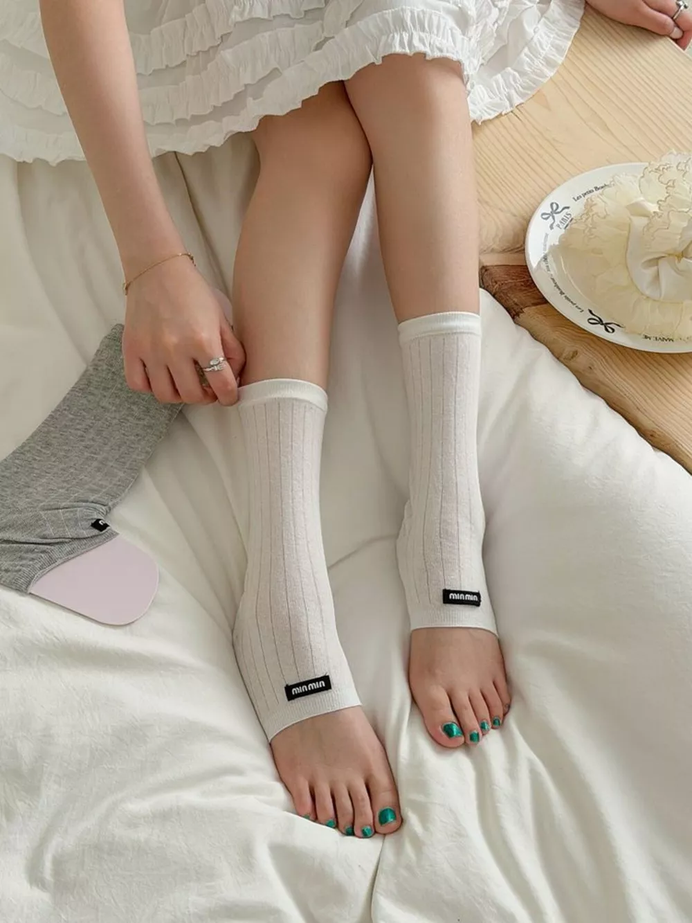 Breathable Knit Stirrup Socks, image 7