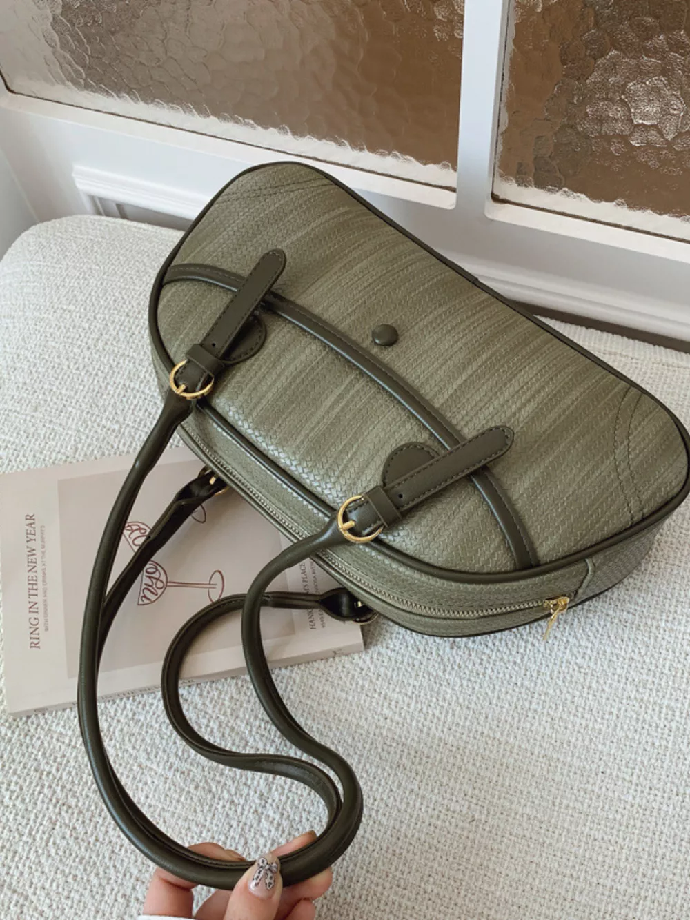 Vintage Buckle Shoulder Bag, image 5