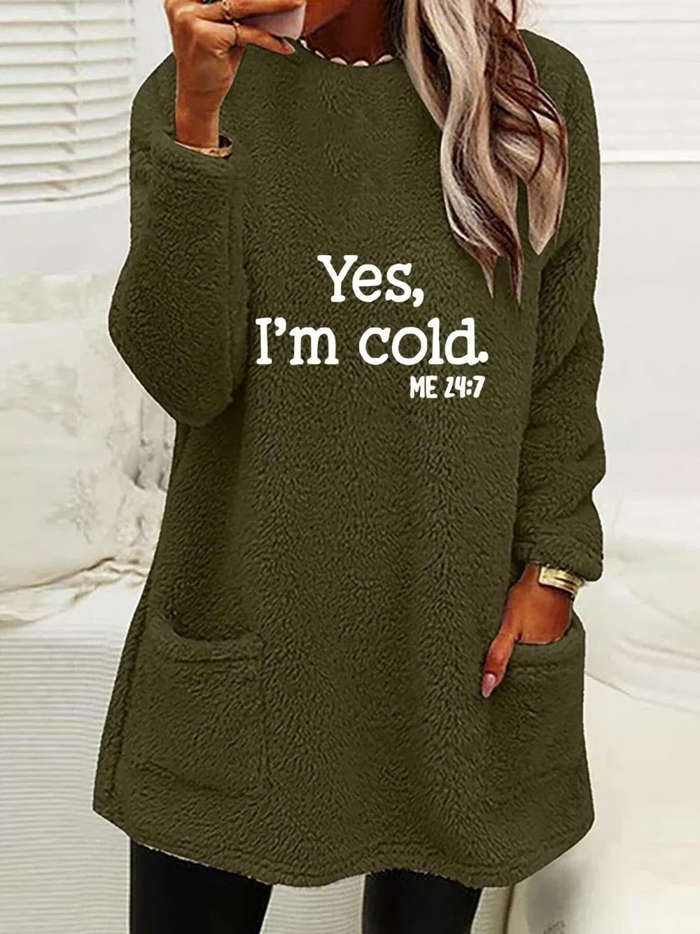 Full Size Letter Long Sleeve Fleece Sweatshirt Plus Size, image 7