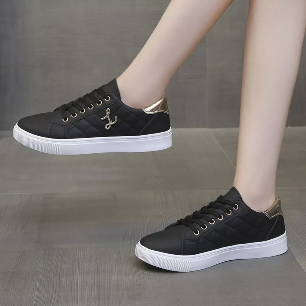 Round Toe Lace Up Sneakers