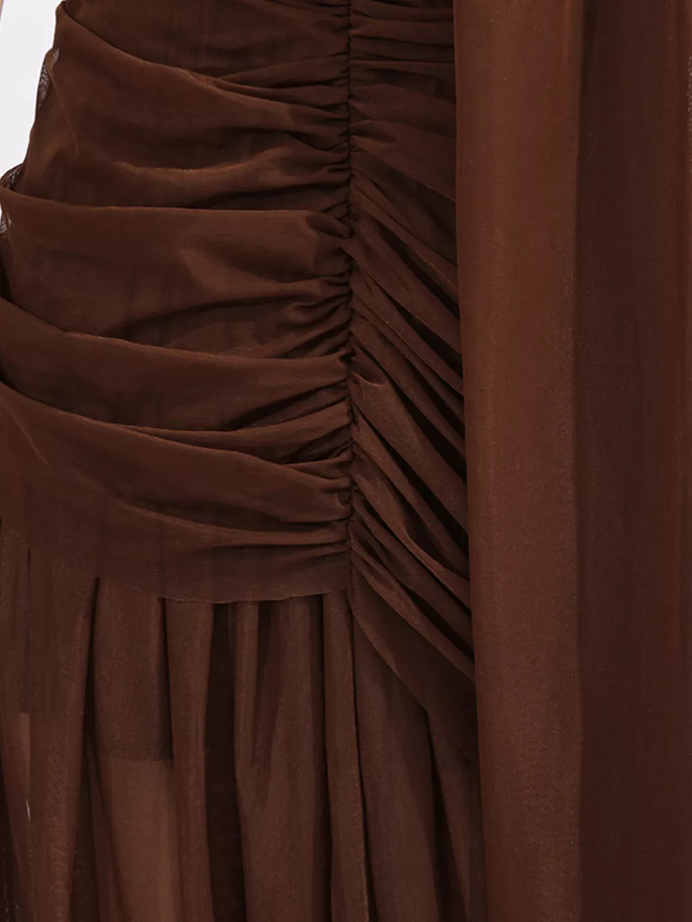 One-Shoulder Flowy Mesh Dress, image 9