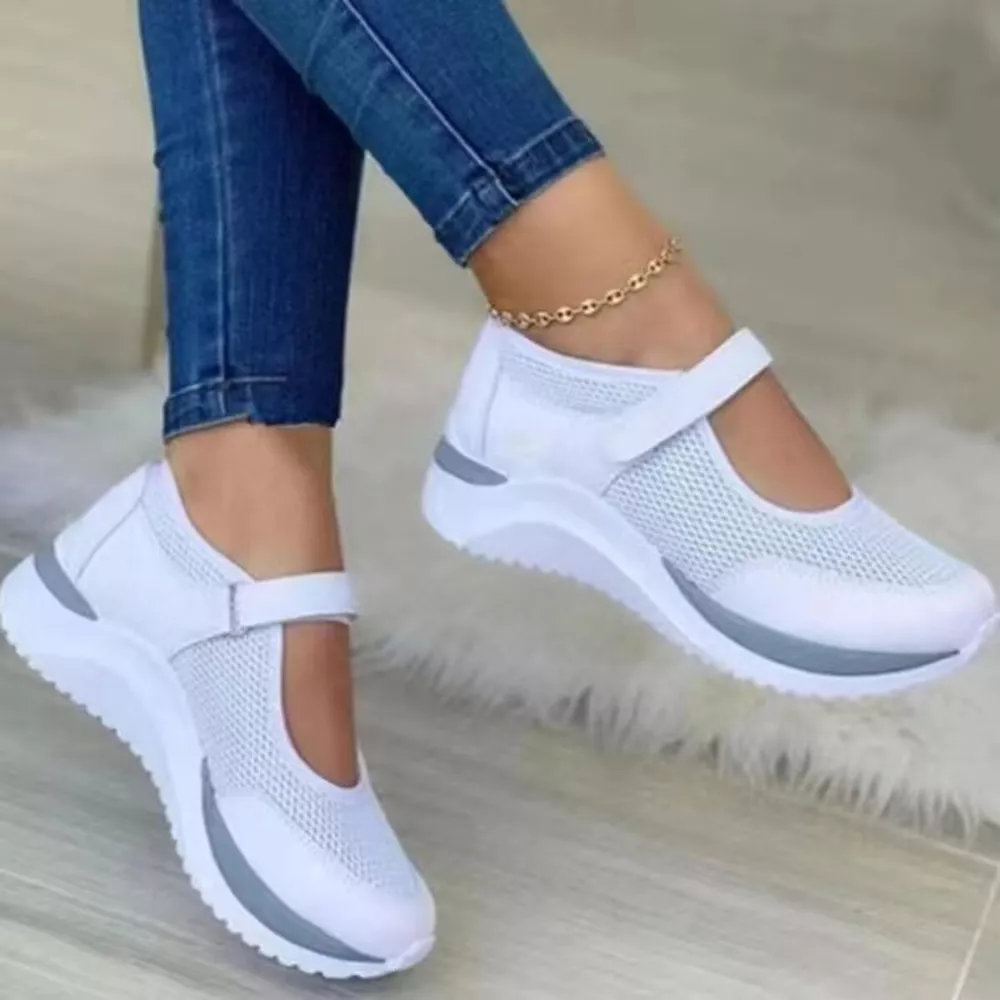 Round Toe Mesh Slip-Ons, image 3