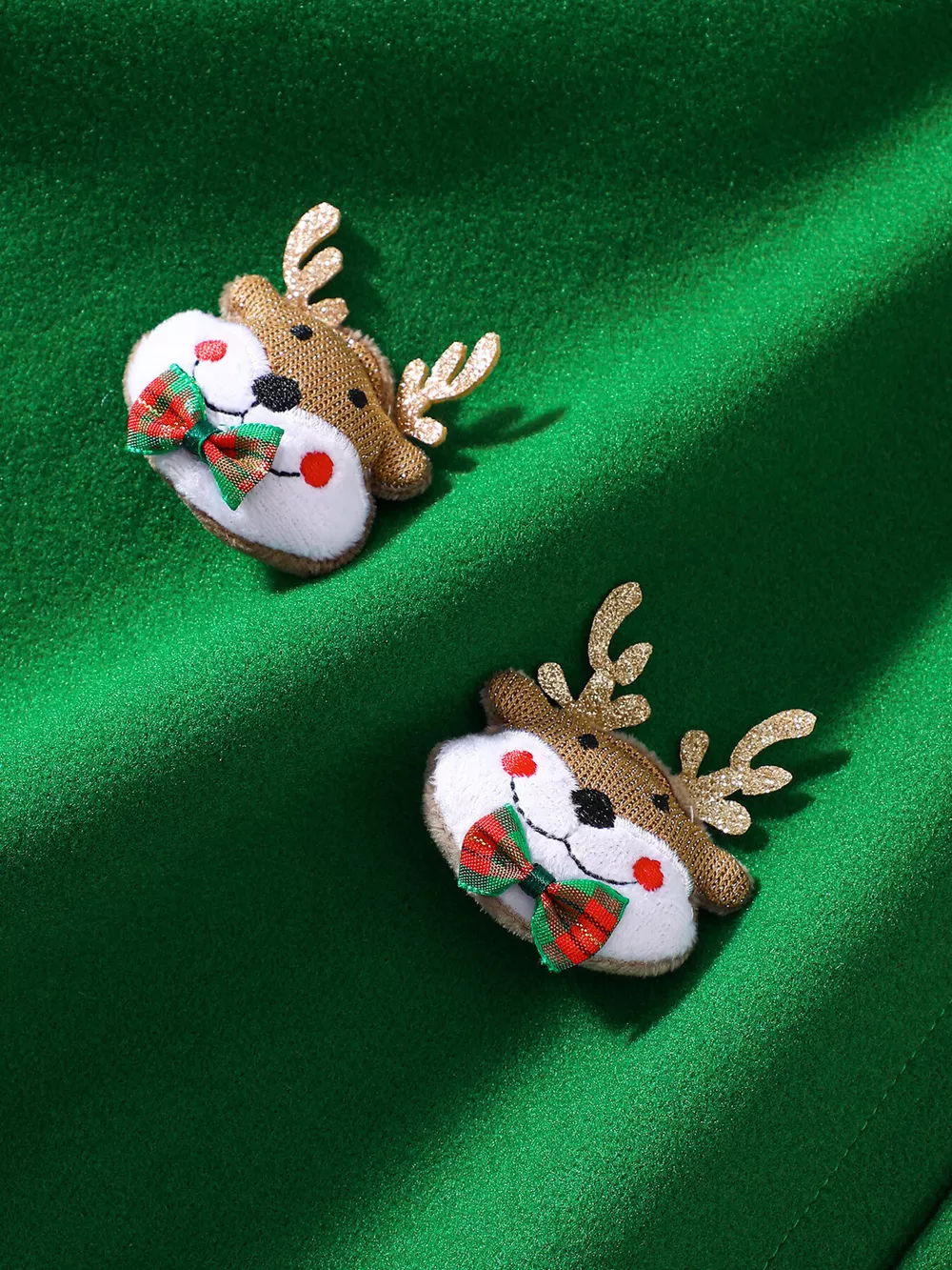 Children's Reindeer Embroidered Christmas Cape Outerwear, image 13