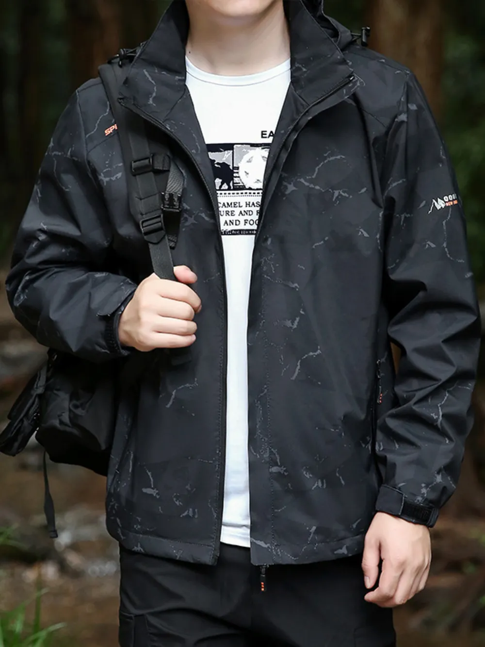 Men's Plus Size Windproof Outdoor Jacket, image 2