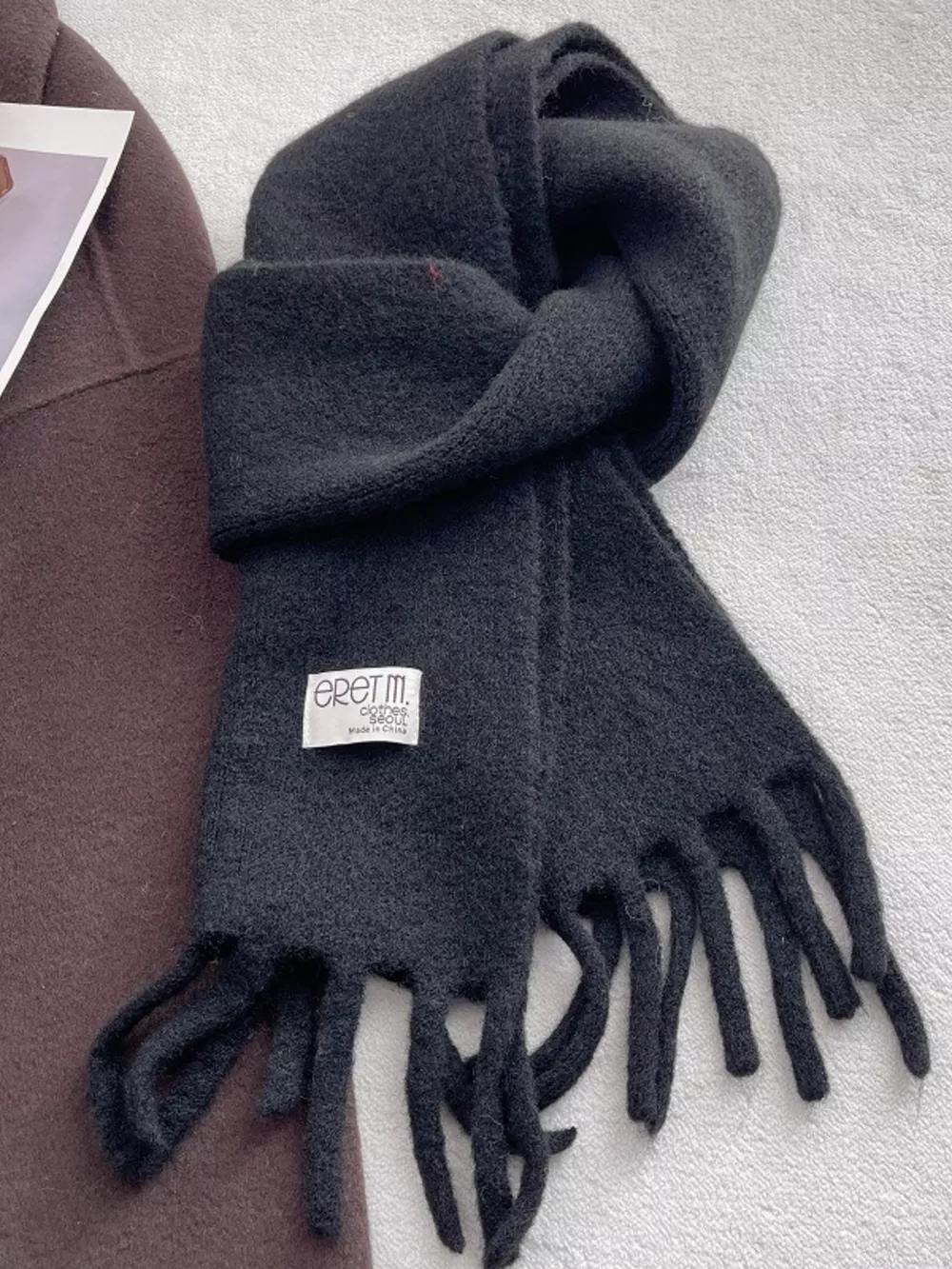 Fringe Solid Color Scarf