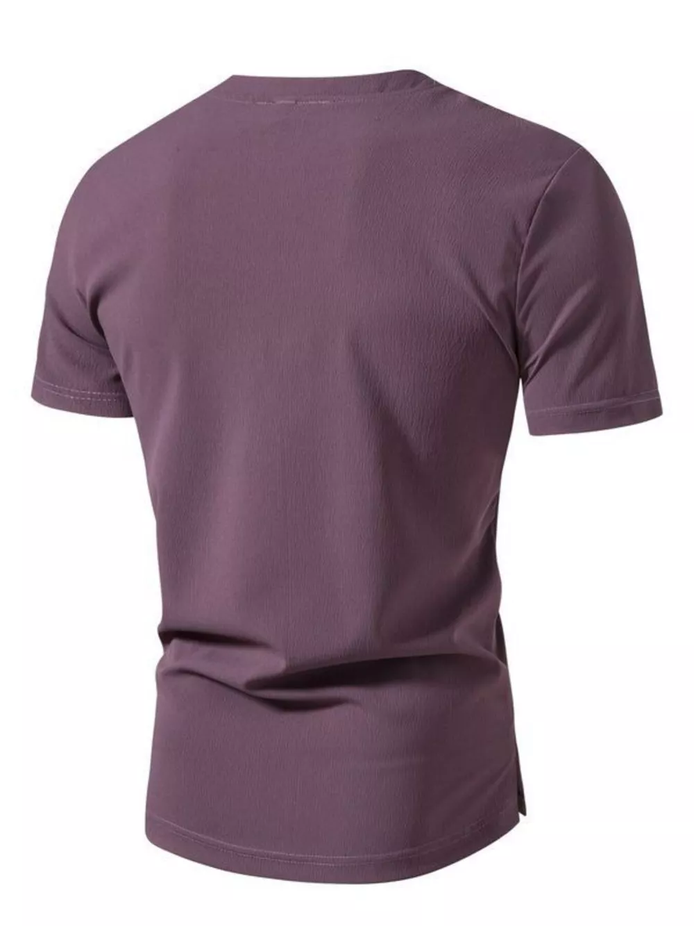 Men's Plus Size Casual Button Henley T-Shirt, image 3