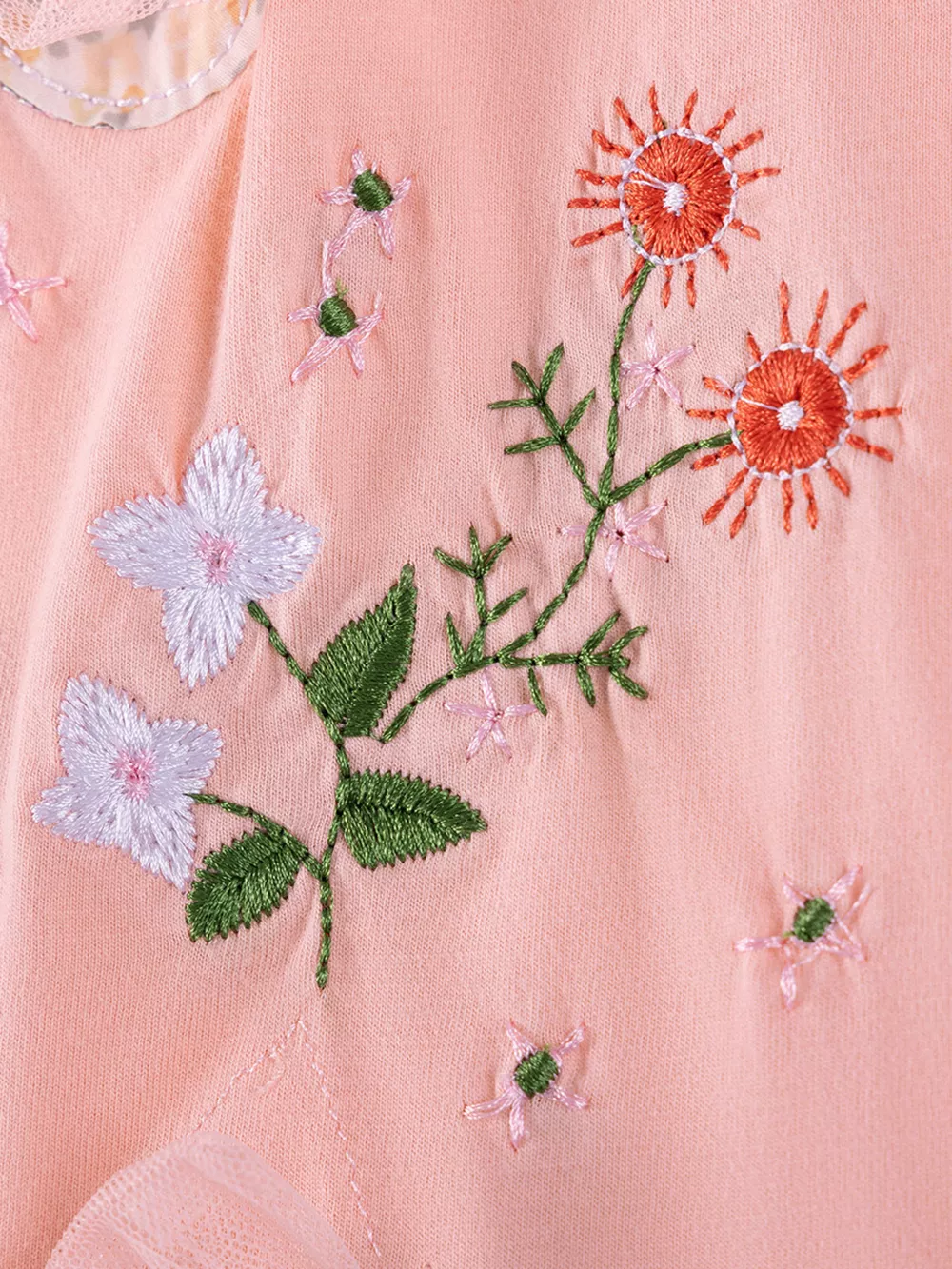 Children's Ruffled Hem Short Sleeve Dress, image 4