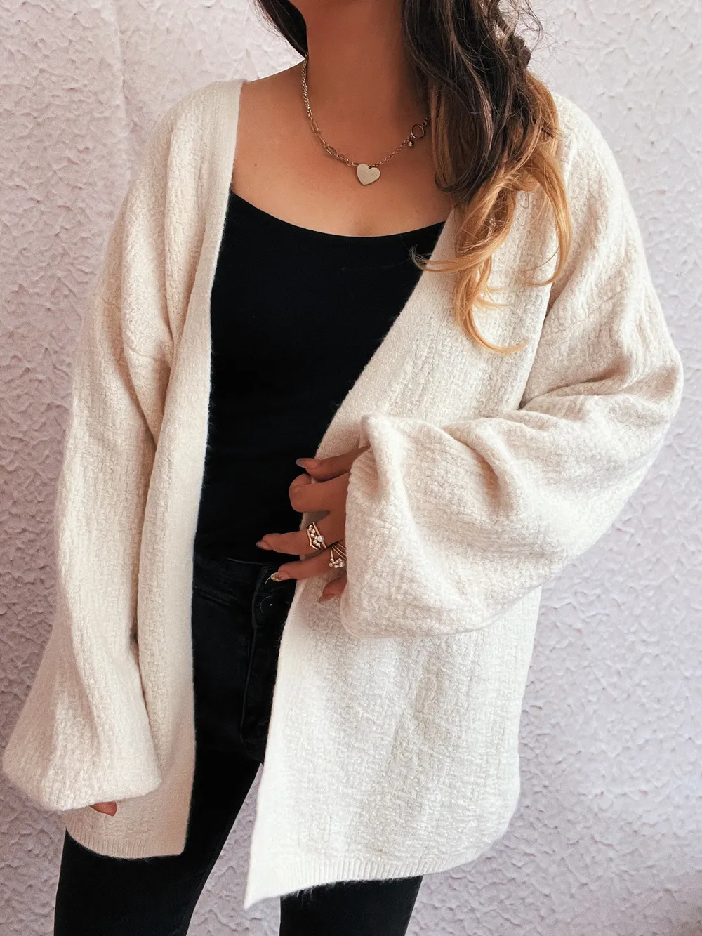 Open Front Long Sleeve Cardigan, image 5