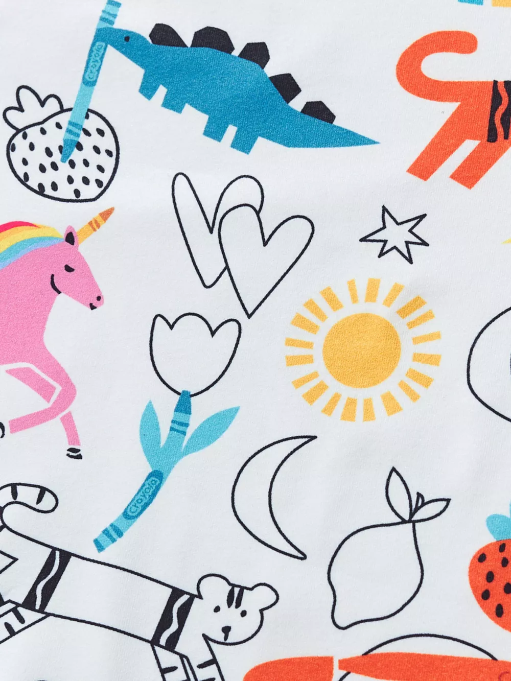 Children's Cartoon Print Short Sleeve Tee and Shorts Set, image 4