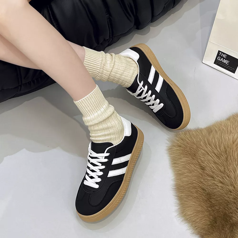 Round Toe Lace Up Sneakers, image 4
