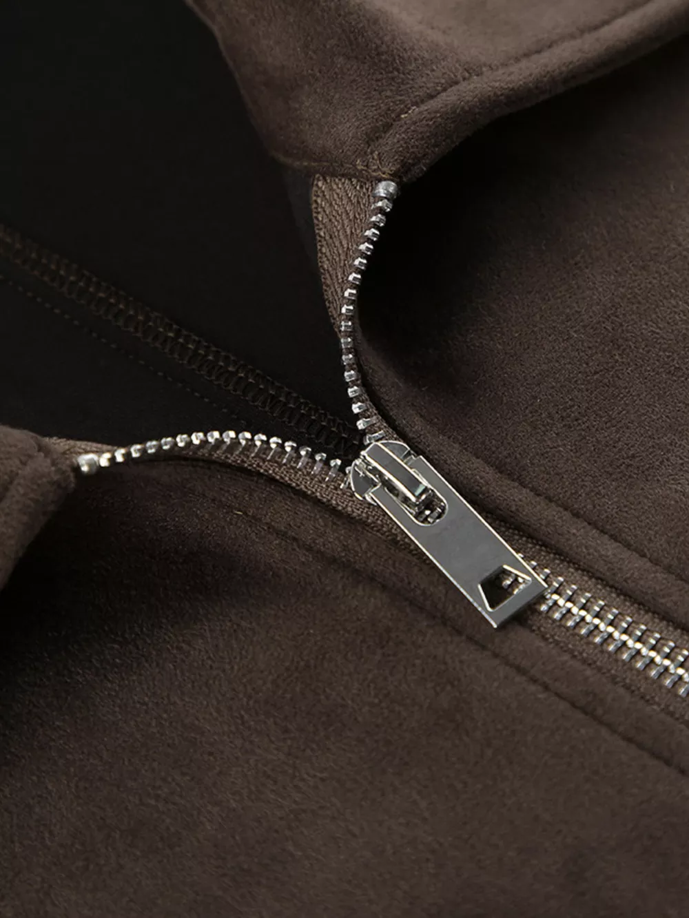 Suede Utility Jacket with Front Pockets, image 8
