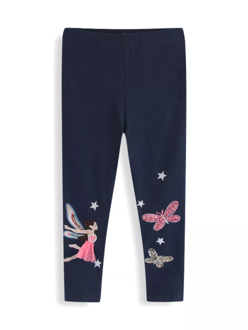 Children's Fairy Embroidered & Sequin Butterfly Leggings