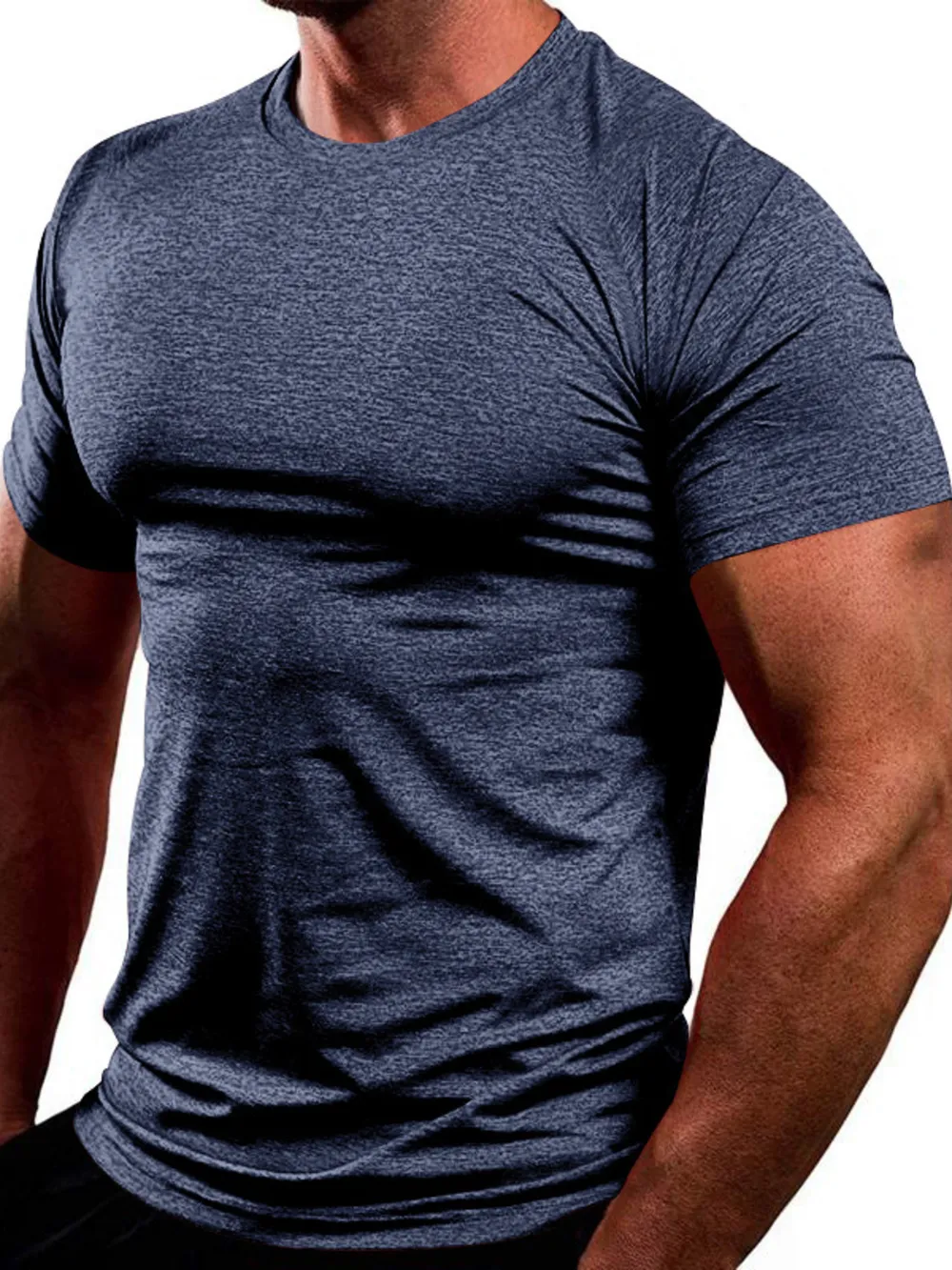 Men's Full Size Round Neck Short Sleeve T-Shirt Plus Size, image 2