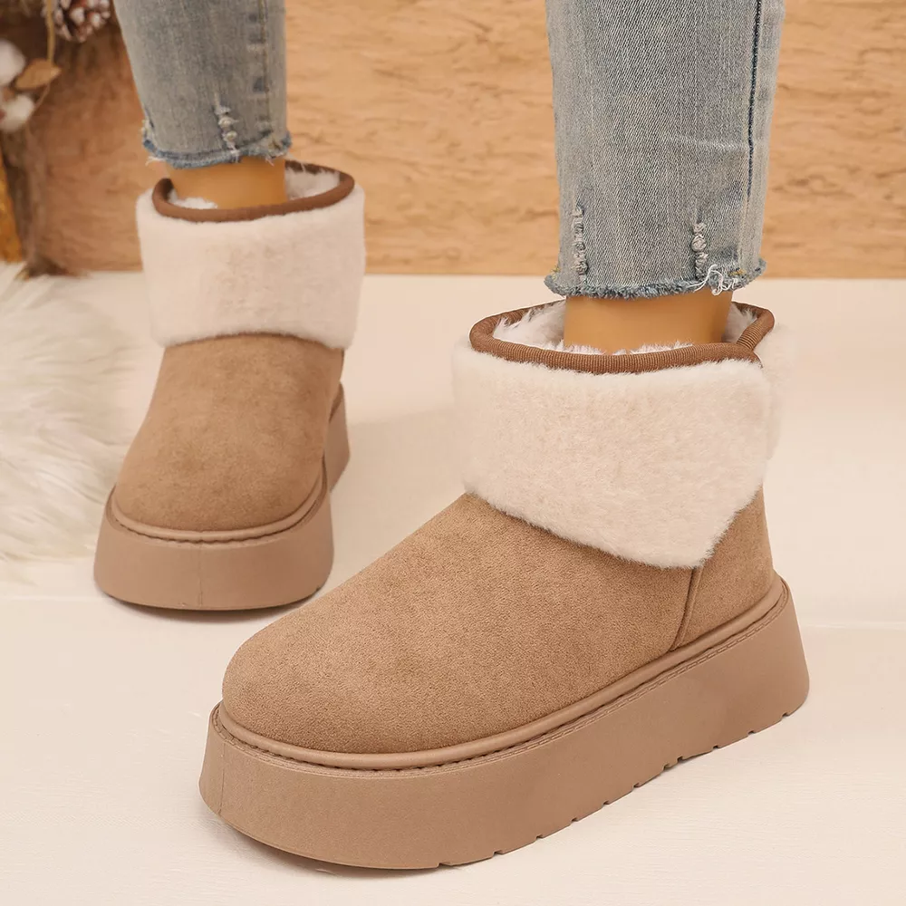 Round Toe Platform Boots