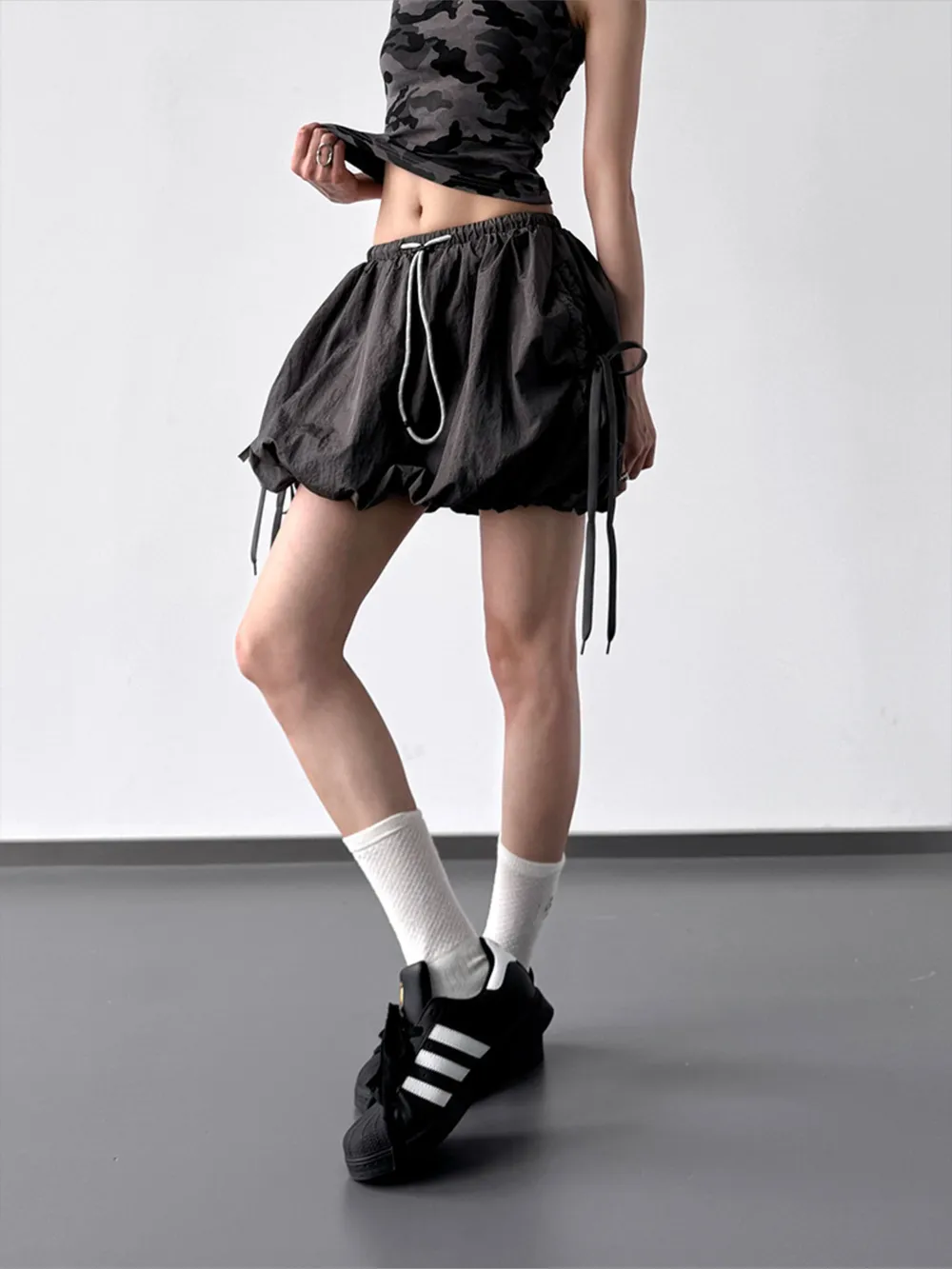 Bubble Drawstring Casual Shorts, image 8