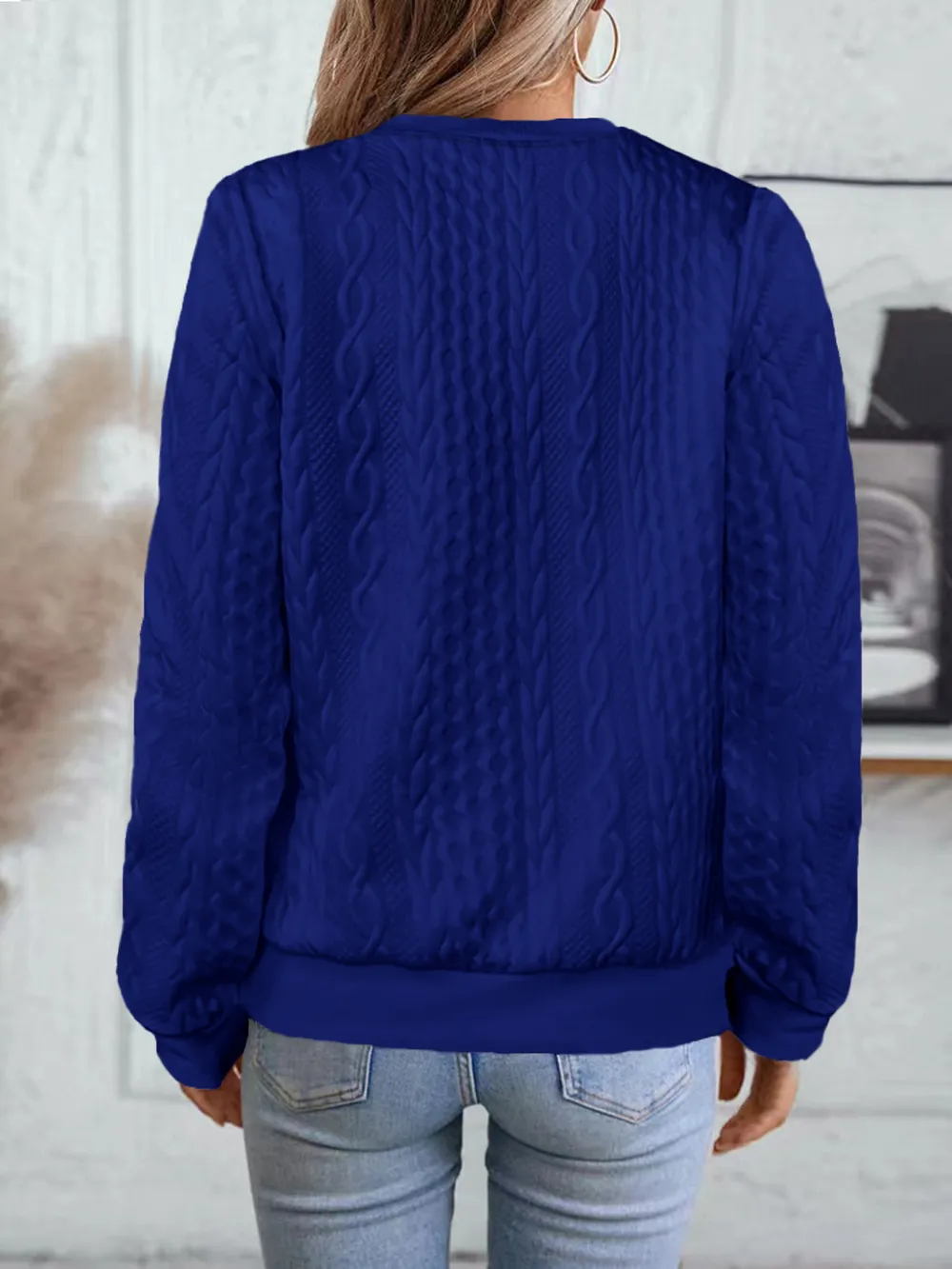 Texture Zip Up Long Sleeve Jacket, image 5
