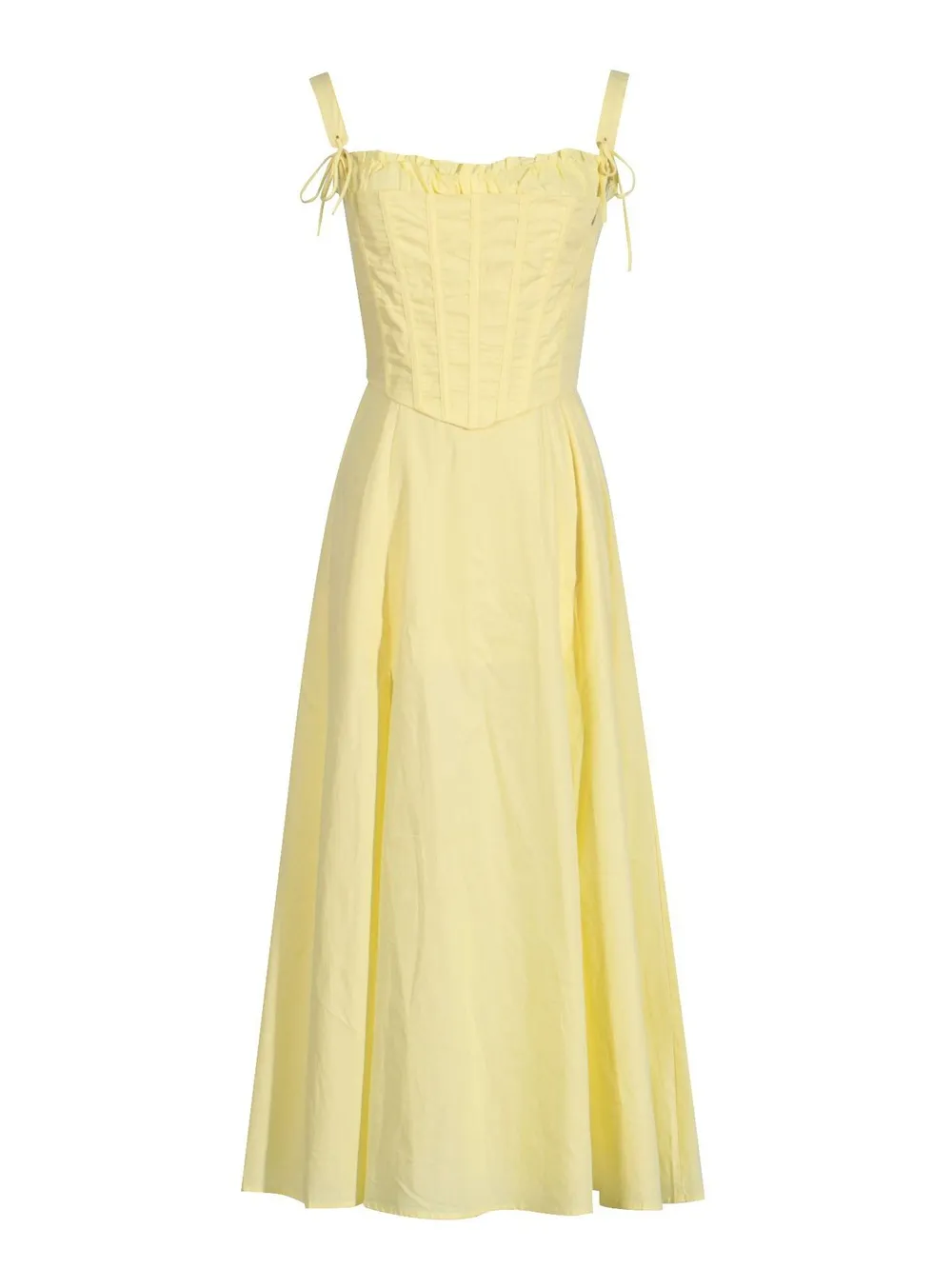 Slit Sleeveless Zip Back Midi Dress, image 2
