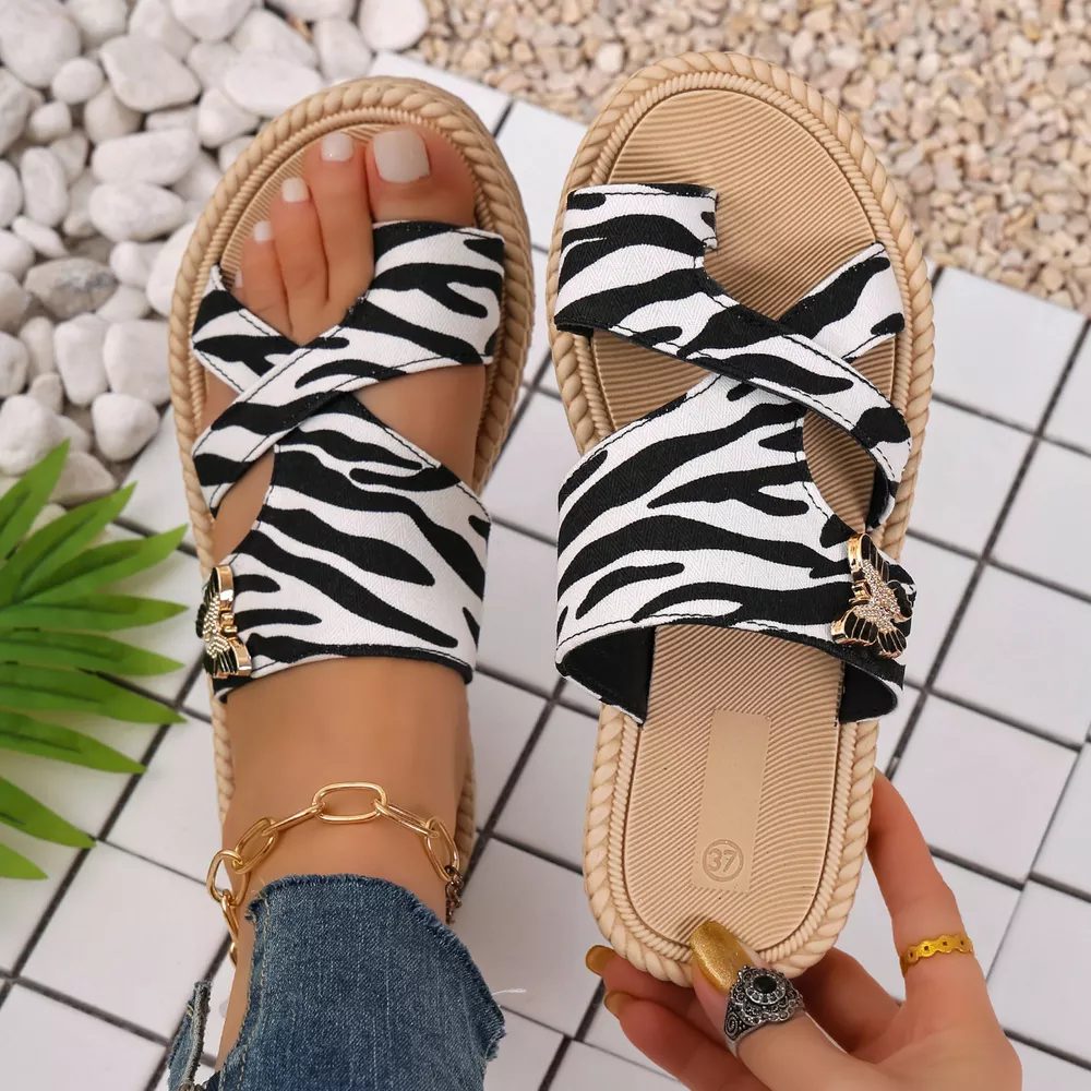 Toe Loop Flats Sandals, image 10